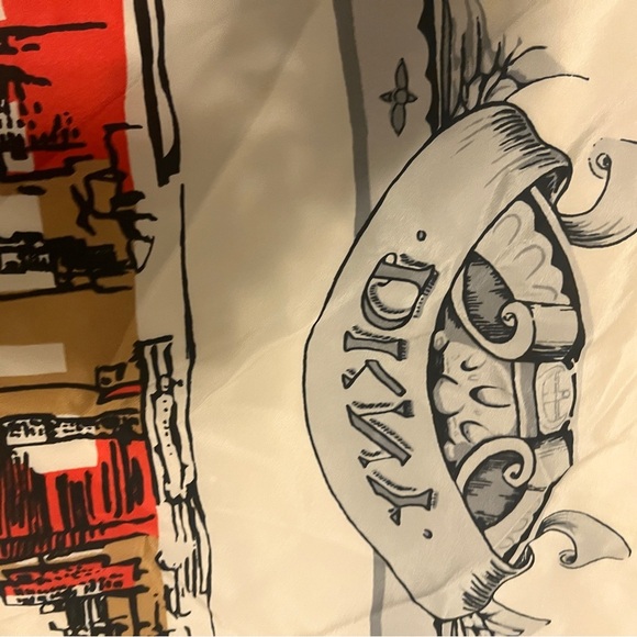 DKNY Graphic Print Vintage  Silk Scarf -  NWT - Picture 13 of 15